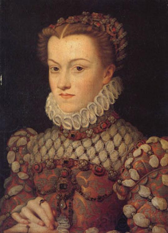 Francois Clouet Elisabeth of Austria,queen of France (mk05) Spain oil painting art